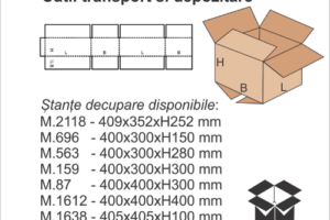 cutii carton transport - dimensiuni disponibile