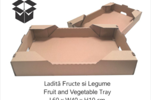 ladita carton fructe si legume 60x40x10 cm