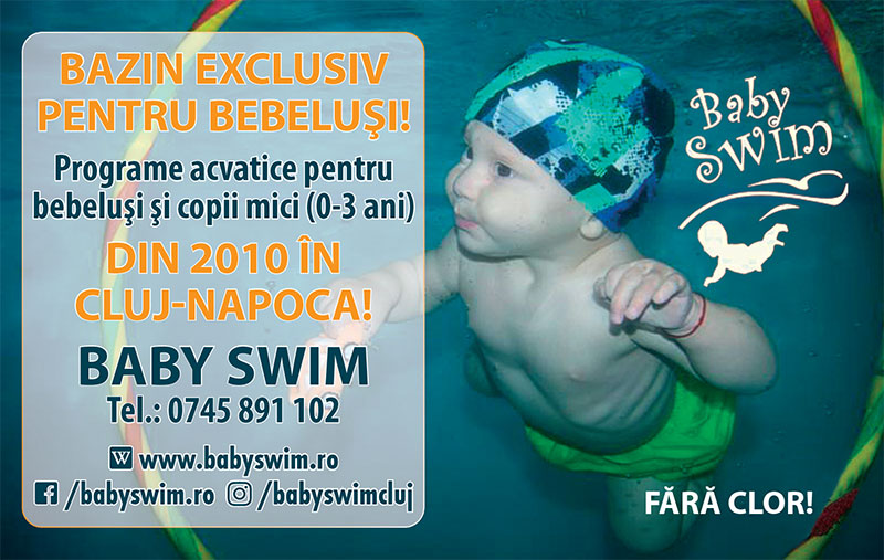 BABY SWIM – inot pentru bebelusi si copii 0-3 ani - Cluj Napoca