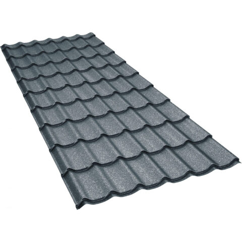 Tigla-metalica-BILKA-Clasic-Grande-Mat-Ral-7011-Gri-0.50-mm