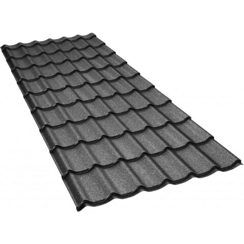 Tigla metalica BILKA Clasic Grande Mat Ral 9005 Negru 0.50 mm