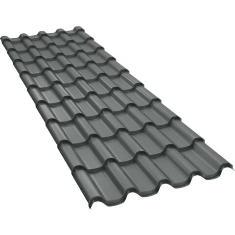 Tigla-metalica-BILKA-Romanic-Mat-Ral-7024-Gri-Grafit-0.50-mm