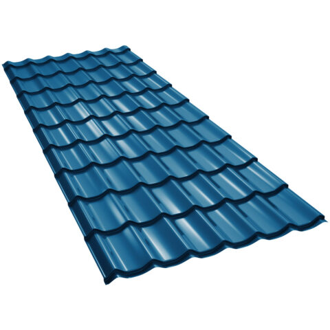 tigla-metalica-clasic-bilka-lucios-albastru-ral5010