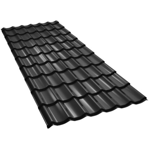 tigla-metalica-clasic-bilka-lucios-negru-ral9005