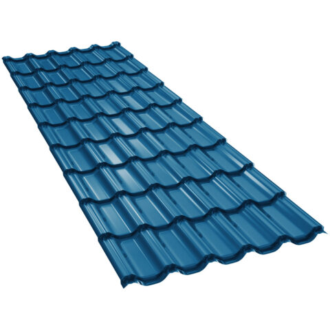 tigla-metalica-gotic-bilka-lucios-albastru-ral5010